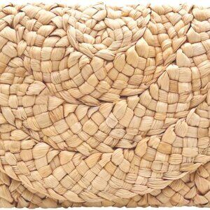 Straw Clutch Purses for Women Woven Straw Beach Handbag Envelope Rattan Clutch f